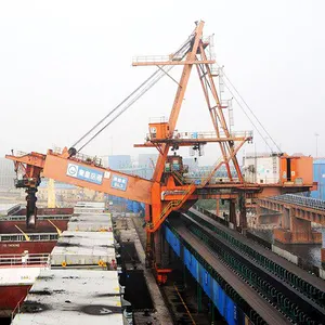 Port 800Ton Continu Mobile Vertical Type À Vis grappin Navire chargeur et Déchargeur marine offshore grue prix