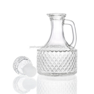 Jarra Pequeña Transparente de 350 ml con Diseño de Diamante Nuevo y Personalizado con Asa - Product Image 3