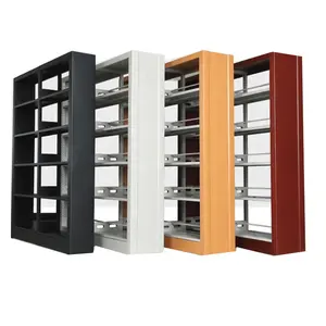 Afneembare Mode Moderne Metalen Roterende Kantoor Boekenplank Door Fabrikant Met Lade En Ladder Voor Bibliotheek En Winkel