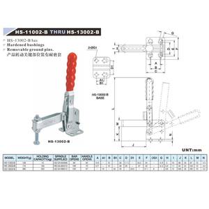 HS-13002-B all'ingrosso personalizzato 250kg di capacità di tenuta morsetti a levetta a sgancio rapido morsetto per legno morsetto per saldatura - Product Image 4