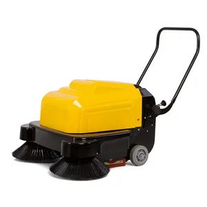 Walk behind sweeper, battery-powered sweeper floor cleaning machine