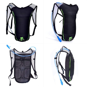 תיק מים חיצוני מותאם אישית תרמיל הידרציה חבילת הידרציה ריצה רכיבה על אופניים טיולים תרמיל הידרציה עם שלפוחית מים ירוקה - Product Image 5