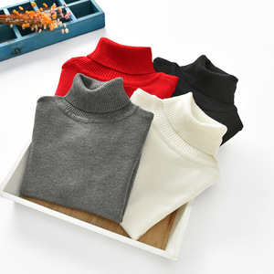 Bambini tinta unita in maglia per bambini 1-8 anni del bambino pullover delle ragazze caldo di natale dropshipping maglione - Product Image 5