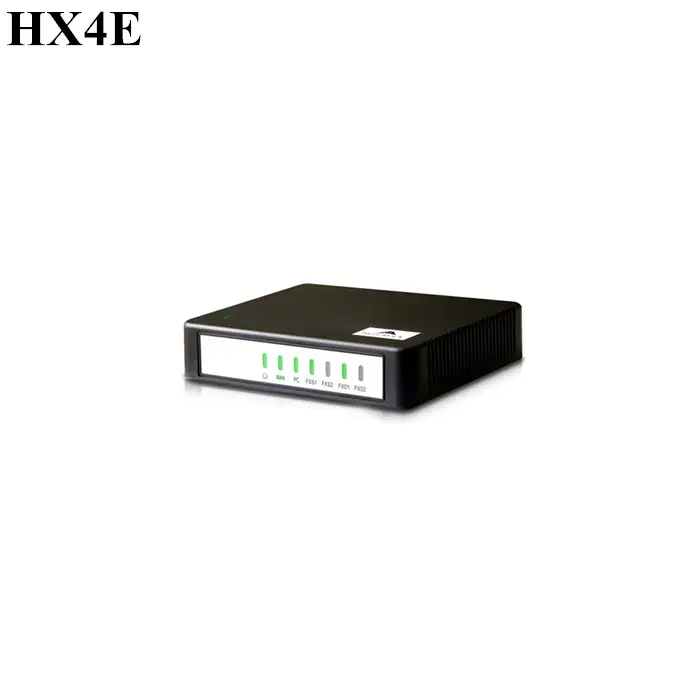 Menghubungkan Ponsel Analog, Mesin Faks dan POS, Telepon IP, dan PSTN New Rock HX4E 4 FXO Ports Gateway 4 FXS Ports