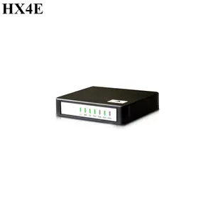 Connecting Analog Phone, Fax and POS Machine, IP Telephony and PSTN New Rock HX4E 4 FXO Ports Gateway 4 FXS Ports Gateway