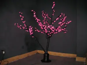 Large Outdoor Waterproof Artificial Cherry Blossom Decoration Square Park Landscape Luminous Design Led Tree Light