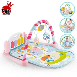 Baby Play Gym Mat Rug Toys Kid Kruipen Muziek Play Game Ontwikkelen Mat met Piano Toetsenbord Zuigeling Tapijt Onderwijs Rack speelgoed