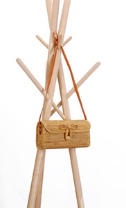 Vendita calda borsa a tracolla in paglia di forma quadrata in Rattan per la moda Vintage stile bohémien abito estivo nazionale fodera in cotone - Product Image 6