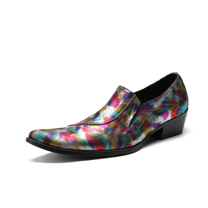 NA163 sivri erkekler deri ayakkabı lüks marka rahat nokta ayak loafer'lar üzerinde kayma yüksek kalite erkek elbise ayakkabı büyük boy - Product Image 6
