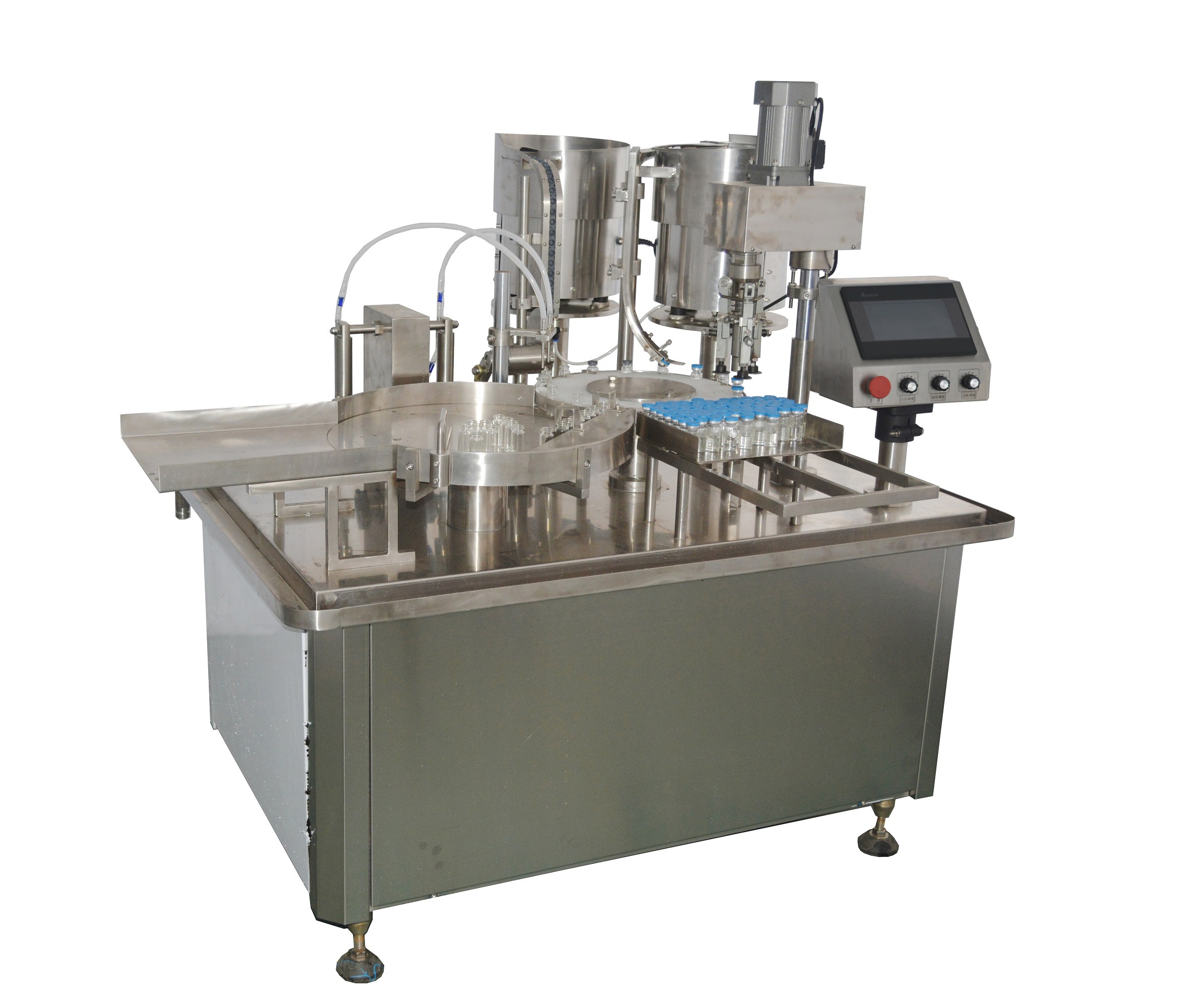 Торговая гарантия от поставщика Gold Plus, полностью автоматическая разливочная машина для розлива жидкости, закупорки, разливочная машина для флаконов