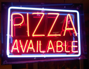 Panneau de néon personnalisé en verre véritable, panneau publicitaire pour PIZZA, restaurant, <span class=keywords><strong>pub</strong></span>, café, haute qualité, 10 pièces - Product Image 1