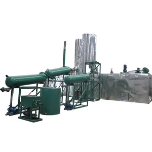 Waste management For recycling used motor oil pyrolysis Tire oil apparatus
