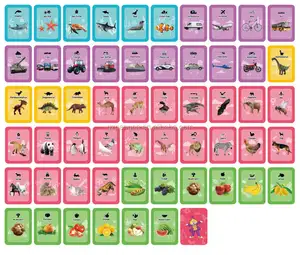 Yüksek kaliteli ar hayvan kartı 4d flashcards özelleştirmek dil