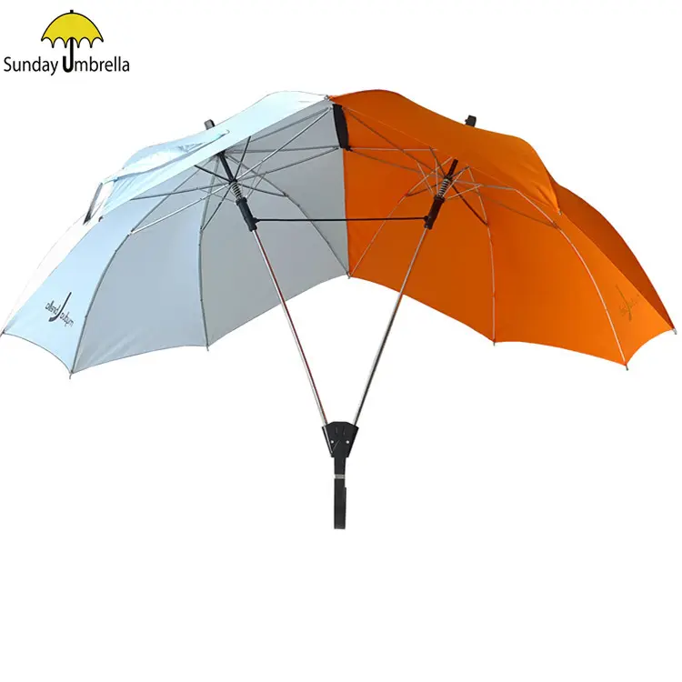 일요일 두 사람 우산 연인 커플 우산 두 머리 우산