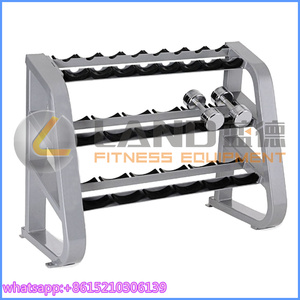 LAND FITNESS COMERCIAL Thiết Bị Tập Thể Dục Ba Lớp <span class=keywords><strong>Dumbbell</strong></span> <span class=keywords><strong>Rack</strong></span> LD-9067 Cho Phòng Tập Thể Dục Thương Mại Sử Dụng Câu Lạc Bộ - Product Image 2