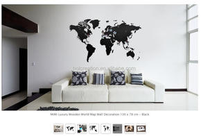 Carte du monde européenne en bois, décoration murale de voyage, 51.2x30.8 pouces, idée de décor pour la maison, cadeau d'art pour homme et femme - Product Image 5