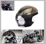 5 carénages de couverture de phare avant de moto 3/4 "pour Harley Custom Cafe Racer Sportster Dyna Glide