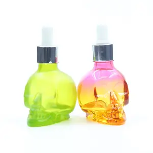 Botol Parfum Tetes Mata Kaca 60Ml, Botol Parfum Bentuk Tengkorak Kristal Isi 30Ml