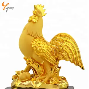 wholesale resin decorative rooster in different colors