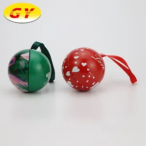 Bóng hình trang trí Giáng sinh cưới tinplate hộp với màn hình in thiết kế trong kho - Product Image 1