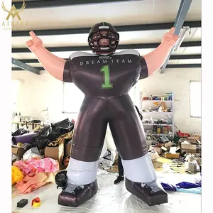 Attractive event ideas inflatable football team player figure for advertising decoration