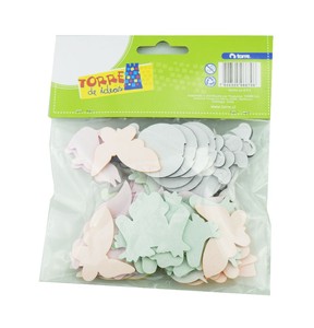 Autocollants en mousse EVA colorés, étiquettes artisanales faites à la main, en forme d'animaux, 10 pièces - Product Image 2