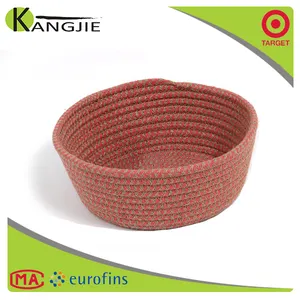 Eco útil corda artesanal cesta tecida
