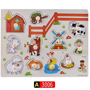 Puzzle montessori 3d pour enfants, chiffres/<span class=keywords><strong>fruits</strong></span>, à main, en <span class=keywords><strong>bois</strong></span>, bonne qualité - Product Image 4