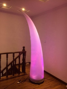 Thiết kế sáng tạo trang trí ngoài trời <span class=keywords><strong>Inflatable</strong></span> voi tusk <span class=keywords><strong>LED</strong></span> bóng 2.2m * 48cm Tùy chỉnh màu sắc độc đáo áp đặt hiển thị - Product Image 3