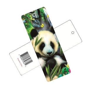 Signets lenticulaires 3d imprimés personnalisés de Panda Cartoon Drôle de conception Papier Plastique Signet lenticulaire 3D pour Cadeaux Souvenirs - Product Image 5