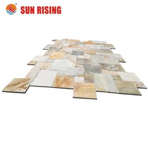 Màu Vàng tự nhiên <span class=keywords><strong>Slate</strong></span> Pattern Pháp Versailles Gạch Cho Sàn Lát Sân Vườn - Product Image 4