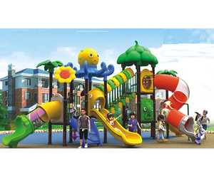 Chine fabricant populaire économique grand jardin extérieur <span class=keywords><strong>liste</strong></span> d'équipement de terrain de jeu pour les enfants d'âge préscolaire ensemble de toboggan en plastique - Product Image 1