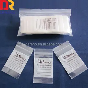 100% LDPE small zip lock pill bags / medicine printed envelope zipper bag from China suppliers