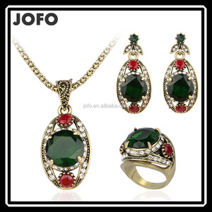 Thời Trang Đôi Mắt Hình Ba Mảnh Vòng Cổ Bông Tai Bộ Nhẫn <span class=keywords><strong>Jodha</strong></span> <span class=keywords><strong>Akbar</strong></span> Bộ Trang Sức Bán Buôn - Product Image 2