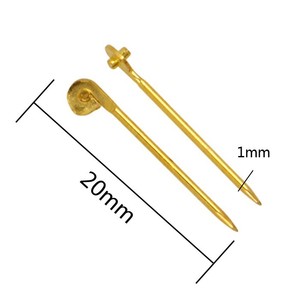 Oro / plata / rodio plateó la broche del pin broche de aguja - Product Image 6