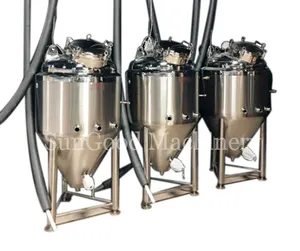 Beer fermenting tank bmini beer unitank conical/dished cone bottom tank