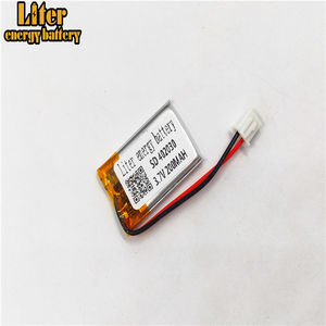 Plug 2,0-2 p 402030 200 mAh <span class=keywords><strong>3</strong></span>,7 V rechargeable LiPo battery solar Li ion polymer lithium battery with PCM - Product Image 2