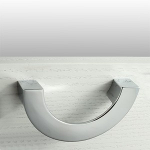 حار بيع الحديثة سبائك الزنك نصف الدائري نصف دائرة تصميم خاص مقبض كابينة الباب سحب - Product Image 2