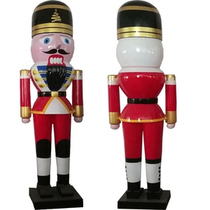 Décoration saisonnière d'Halloween et de Noël, grand <span class=keywords><strong>casse</strong></span>-<span class=keywords><strong>noisette</strong></span> géant en fibre de verre et résine, taille réelle, avec lumières, pour affichage de Noël et scènes de centre commercial - Product Image 4