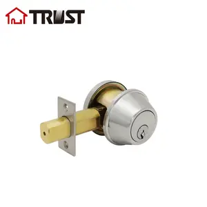 TRUST 4301-SC Commercial Heavy Duty Deadbolt Single Open ANSI Grade 2 Commercial Door Lock