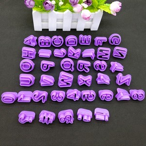 40 unids/set alfabeto letra número cortador de pastel de herramientas Fondant pastel galleta molde de hornear - Product Image 2