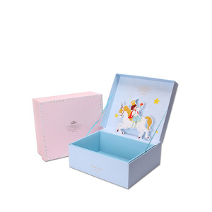 Boîtes d'emballage pour vêtements de bébé au design créatif personnalisé avec laminage mat, boîte cadeau personnalisée pour <span class=keywords><strong>serviette</strong></span> et couverture de bébé - Product Image 3
