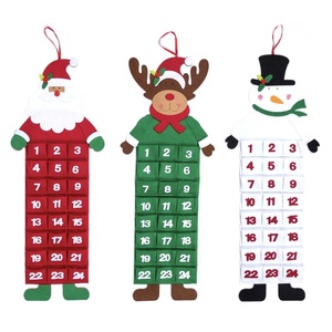 <span class=keywords><strong>2022</strong></span> Père Noël Renne Bonhomme de Neige Feutre <span class=keywords><strong>Calendrier</strong></span> de l'<span class=keywords><strong>Avent</strong></span> de Noël Décorations de Fête pour la Saison des Vacances - Product Image 4