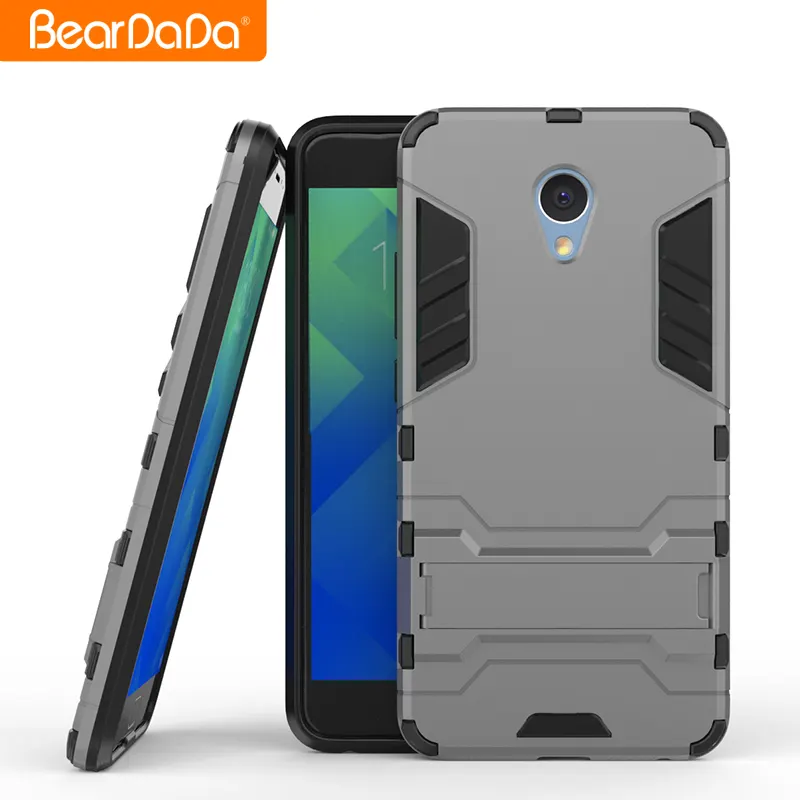 Popular Style tpu pc kickstand back case phone cover for meizu m5 note