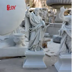 Berühmte marmor religiöse statuen von st peter & st Paul