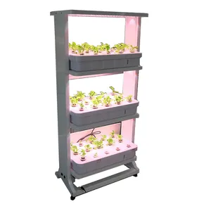 Système hydroponique automatique avec LED, culture de légumes et de fruits en plastique, jardin, cm