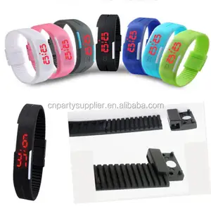 Popular LED Electronic Watch Sports Waterproof Silicone Bracelet Woman Watches