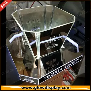 Tequila Patron Display Decor LED Light Sign mirrored ice bucket