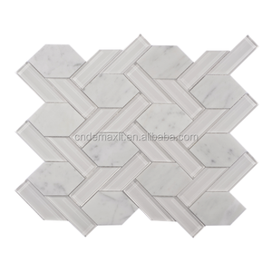 Gris <span class=keywords><strong>salle</strong></span> <span class=keywords><strong>de</strong></span> bains carreaux <span class=keywords><strong>de</strong></span> mosaïque hexagone maille monté mosaïque <span class=keywords><strong>de</strong></span> verre tuile - Product Image 1