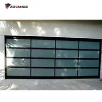 Wuxi automatisches Glas garagentor mit Fußgänger tür